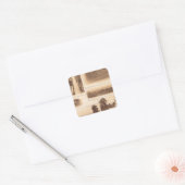 Nashville, Tenn Vierkante Sticker (Envelop)