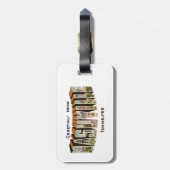 Nashville Tennessee Bagagelabel (Achterkant verticaal)