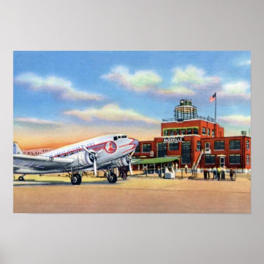 Nashville Tennessee Berry Field Poster (Voorkant)