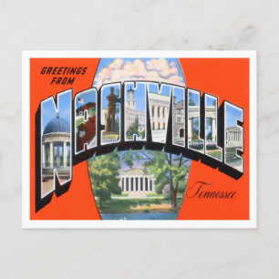 Nashville, Tennessee  Big Letters Briefkaart