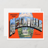 Nashville, Tennessee  Big Letters Briefkaart (Voorkant / Achterkant)
