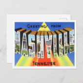 Nashville, Tennessee  Big Letters Briefkaart (Voorkant / Achterkant)
