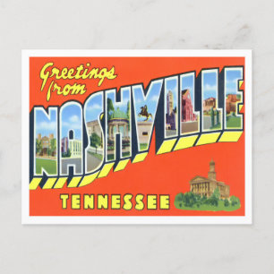 Nashville, Tennessee  Big Letters Briefkaart