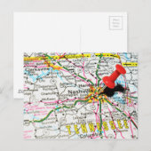 Nashville, Tennessee Briefkaart (Voorkant / Achterkant)
