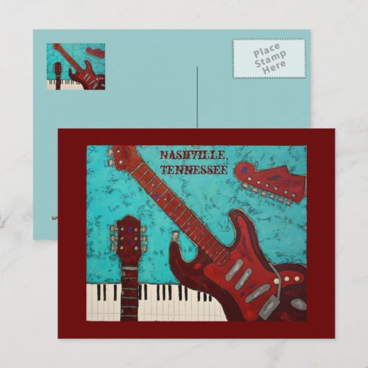 Nashville, Tennessee briefkaart (Voorkant / Achterkant)