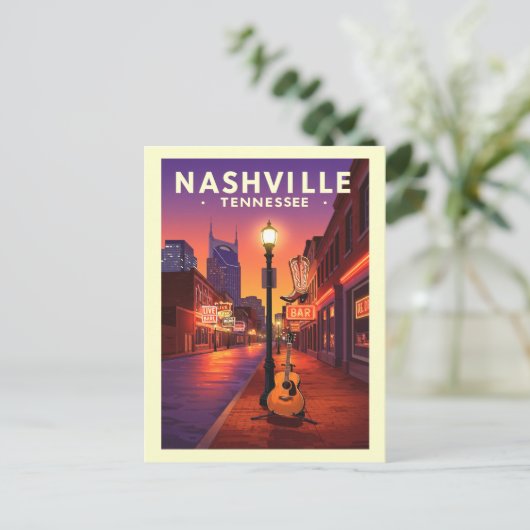  Nashville, Tennessee Briefkaart (Staand voorkant)