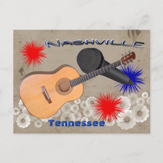 Nashville Tennessee Briefkaart (Voorkant)