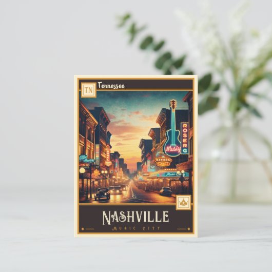 Nashville, Tennessee |  Briefkaart (Staand voorkant)