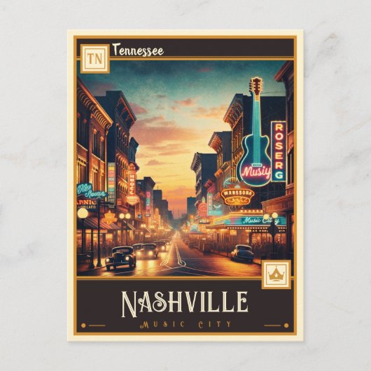 Nashville, Tennessee |  Briefkaart (Voorkant)