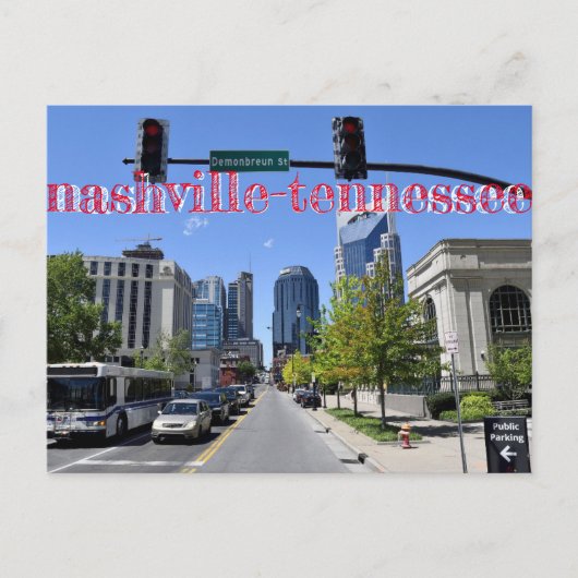 Nashville-Tennessee Briefkaart (Voorkant)