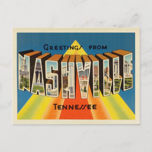 Nashville Tennessee Briefkaart (Voorkant)