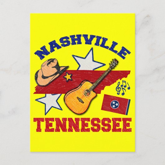 Nashville, Tennessee Briefkaart (Voorkant)