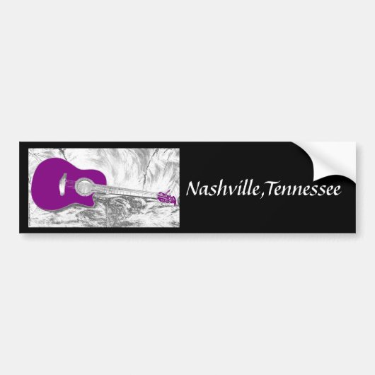 Nashville, Tennessee Bumpersticker (Voorkant)
