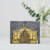 Nashville Tennessee Capitool Kerstboomnacht Briefkaart (Staand voorkant)