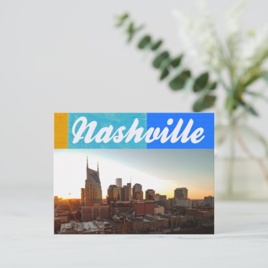 Nashville Tennessee City Scape Beauful Briefkaart (Staand voorkant)