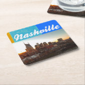 Nashville Tennessee City Scape Beauful Kartonnen Onderzetters (Schuin)