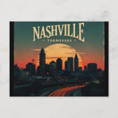 Nashville Tennessee City Skyline  Briefkaart (Voorkant)