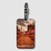 Nashville Tennessee City Uitzicht Bagagelabel (Voorkant (verticaal))