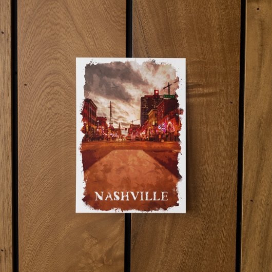 Nashville Tennessee City Uitzicht Briefkaart