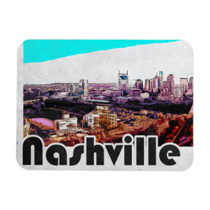 Nashville Tennessee City Uitzicht Magneet