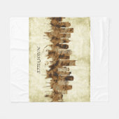 Nashville Tennessee Cityscape Fleece Deken (Voorkant (Horizontaal))