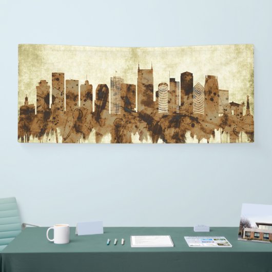 Nashville Tennessee Cityscape Spandoek (Beurs)