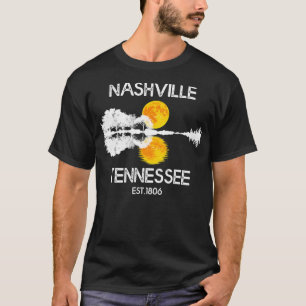 Nashville Tennessee Country Music Guitar Lake T-shirt