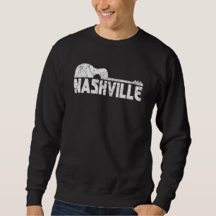 Nashville Tennessee Country Music Retro Guitar Pl Trui