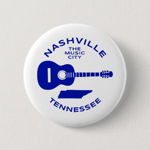 Nashville Tennessee de Music City Ronde Button 5,7 Cm
