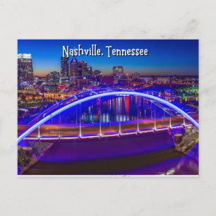 Nashville Tennessee Downtown Lights Briefkaart