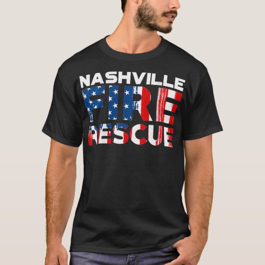 Nashville Tennessee Fire Rescue Department T-shirt (Voorkant)