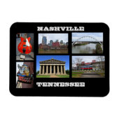 Nashville Tennessee Flexible Photo Magnet Magneet (Horizontaal)