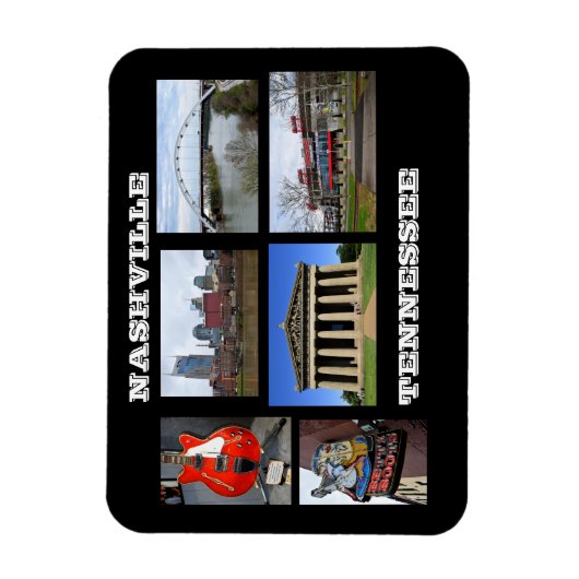 Nashville Tennessee Flexible Photo Magnet Magneet (Verticaal)