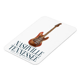 Nashville Tennessee Gitaar reisposter Magneet