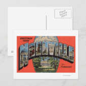 Nashville, Tennessee - Grote Letter-scènes 2 Briefkaart (Voorkant / Achterkant)