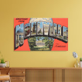 Nashville, Tennessee - Grote Letter-scènes 2 Canvas Afdruk (Insitu (Woonkamer))
