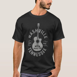 Nashville Tennessee Guitar Country Music City T-shirt