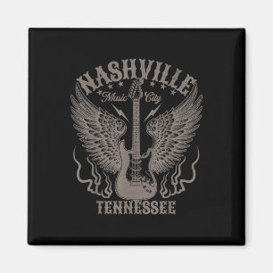 Nashville Tennessee Guitar Country Music City Vrou Magneet