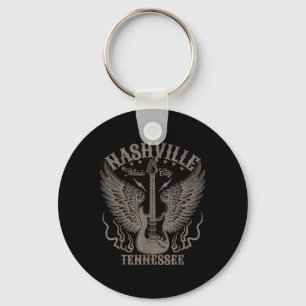Nashville Tennessee Guitar Country Music City Vrou Sleutelhanger