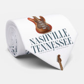 Nashville Tennessee Guitar reisposter Magnet Cl Stropdas (Opgerold)