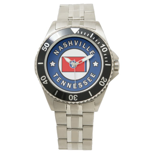 Nashville Tennessee Horloge (Voorkant)