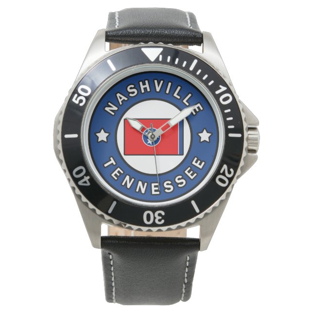 Nashville Tennessee Horloge (Voorkant)
