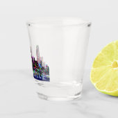 Nashville, Tennessee in graffiti Shot Glass Shot Glas (Rechts)