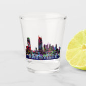 Nashville, Tennessee in graffiti Shot Glass Shot Glas (Voorkant)