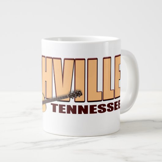 Nashville Tennessee Jumbo Mok (Voorkant rechts)