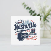 Nashville Tennessee Kaart (Staand voorkant)