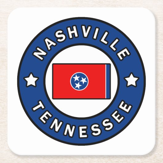 Nashville Tennessee Kartonnen Onderzetters (Voorkant)