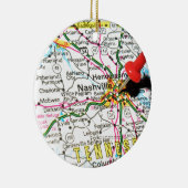 Nashville, Tennessee Keramisch Ornament (Rechts)