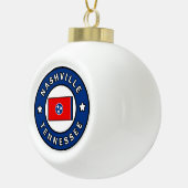 Nashville Tennessee Keramische Bal Ornament (Rechts)