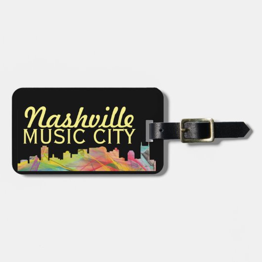 Nashville, Tennessee - Label Bag Bagagelabel (Voorkant horizontaal)